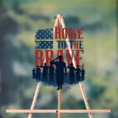 Home of the Brave Salute Tee アクリルサイン (ニュートラル)
