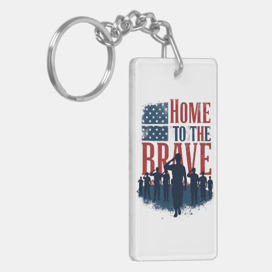 Home of the Brave Salute Tee キーホルダー (正面左)
