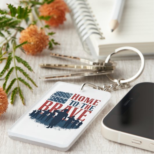 Home of the Brave Salute Tee キーホルダー (正面右)
