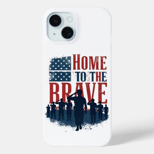 Home of the Brave Salute Tee Case-Mate iPhoneケース (裏面)