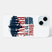 Home of the Brave Salute Tee Case-Mate iPhoneケース (裏面 (横))