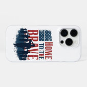 Home of the Brave Salute Tee iPhoneケース (裏面横)