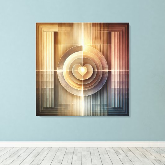 Home of the Heart キャンバスプリント (インサイチュ (ウッドフロア))