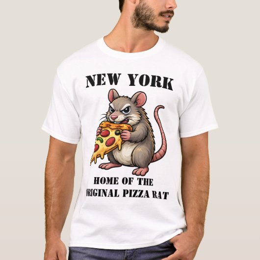 Home of the Pizza Rat Tシャツ (正面)