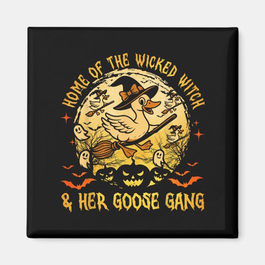 Home Of The Wicked &amp; Her Goose Gang Witch Hall マグネット (正面)
