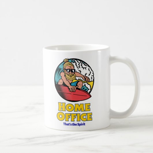 Home Office - それが精神です コーヒーマグカップ (右)