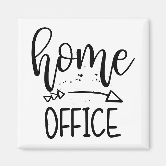 Home Office Fixer-upper Officeホームワークスペース マグネット (正面)