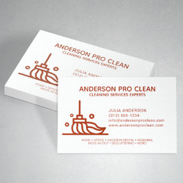Home & Office Proクリーニングサービスクリムゾンレッド 名刺