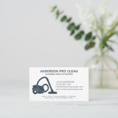 Home & Office ProクリーニングサービスNavy Blue 名刺 (スタンド正面)