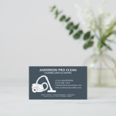 Home & Office ProクリーニングサービスNavy Blue 名刺 (スタンド正面)