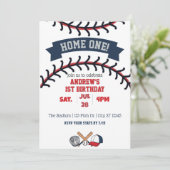 Home One, Baseball 1st Birthday 招待状 (スタンド正面)