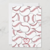 Home One, Baseball 1st Birthday 招待状 (裏面)