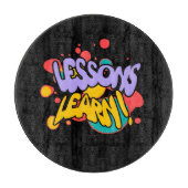 HOME PAINT SPLASH LESSONS LEARN CUTTING BOARD  カッティングボード (正面)