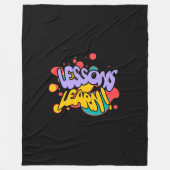 HOME PAINT SPLASH LESSONS LEARN FLEECE BLANKET フリースブランケット (正面)