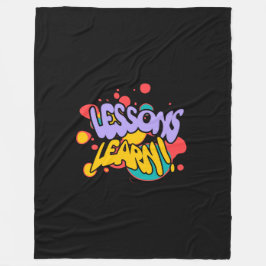 HOME PAINT SPLASH LESSONS LEARN FLEECE BLANKET  フリースブランケット