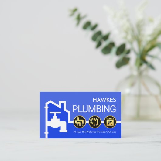 Home Pipeline Frame Leaking Faucet 名刺 (スタンド正面)