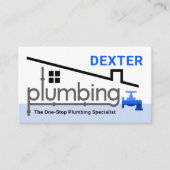 Home Plumbing Faucet Pipeline Plumber Service 名刺 (正面)