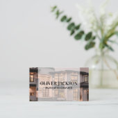 Home Real Estate Background 名刺 (スタンド正面)