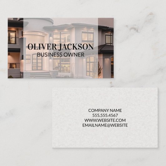 Home Real Estate Background 名刺 (正面/裏面)