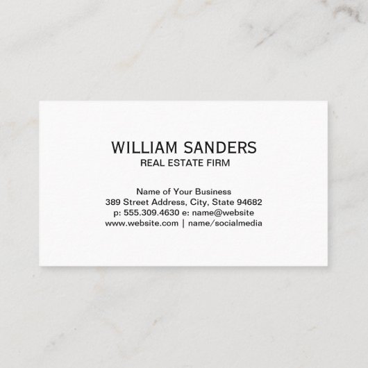 Home Real Estate Properties | Rentals 名刺 (裏面)