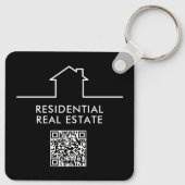 Home Real Estate Realtor Promotional QR Code キーホルダー (裏面)