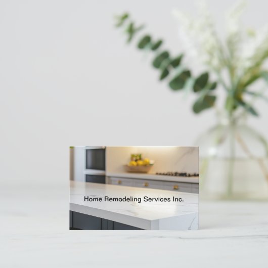 Home Remodeling Services Modern Kitchen 名刺 (スタンド正面)