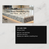Home Remodeling Services Simple Business Cards 名刺 (正面/裏面)