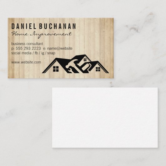 Home Renovation | General Contractor 名刺 (正面/裏面)