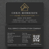 Home Renovation Repair QR Code Professional 名刺