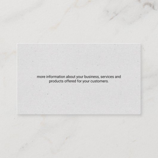 Home Renovation Tools | General Contractor 名刺 (裏面)