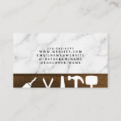 Home Repair Builderツール |大理石背景 名刺 (裏面)