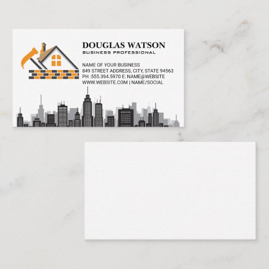 Home Repair | Commercial Construction | Repairs 名刺 (正面/裏面)