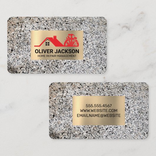 Home Repair | General Contractor | Marble 名刺 (正面/裏面)