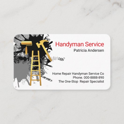 Home Repair Handyman Tools 名刺 (正面)