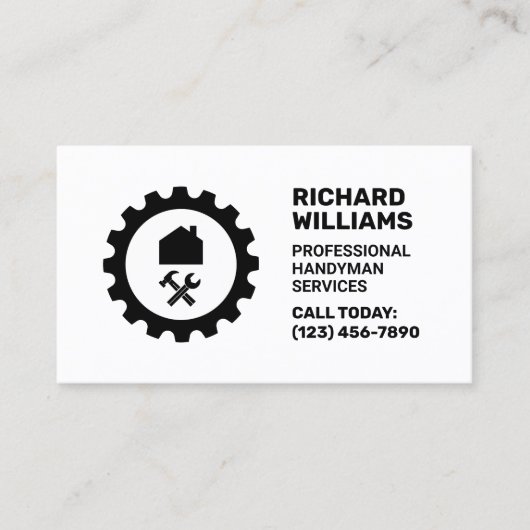 Home repair logo handyman 名刺 (正面)