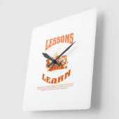 Home Resilient Gorilla Wall Clock スクエア壁時計 (傾斜)