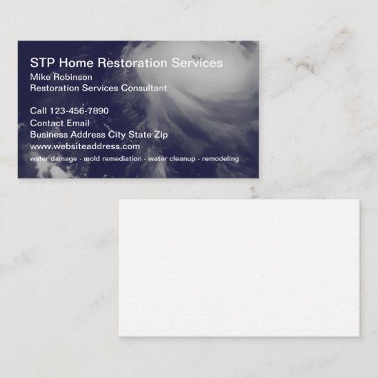 Home Restoration Servicesの名刺 名刺 (正面/裏面)