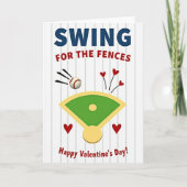 Home Run Love Valentine Card カード (正面)