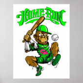 Home Run Monkey Baseball ポスター (正面)
