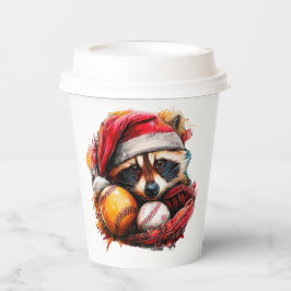 Home-Run Raccoon Ballgame Paper Cup 紙コップ