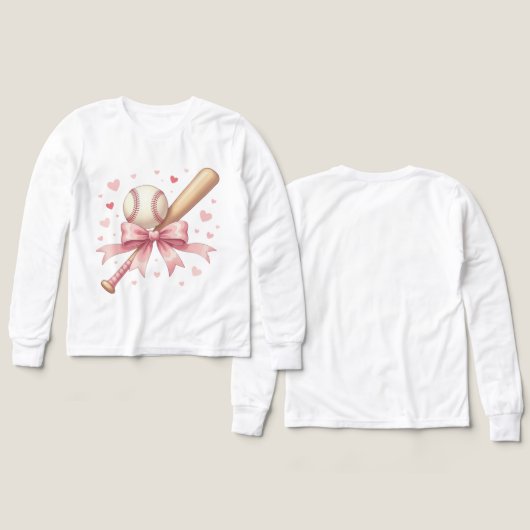 Home Run Vibes Baseball Love colorful tee (デザイン 正面＆背面)