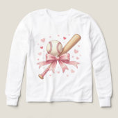 Home Run Vibes Baseball Love colorful tee (デザイン正面)