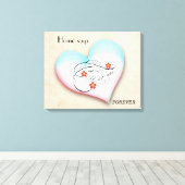 HOME SAYS FOREVER CANVAS キャンバスプリント (インサイチュ (ウッドフロア))