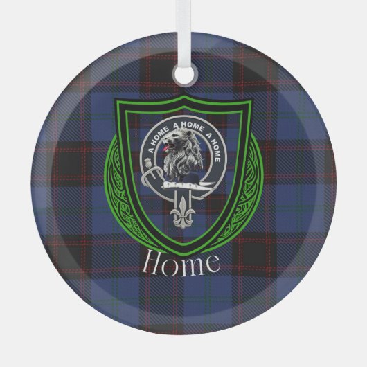 Home Scottish Clan Tartan & Crest ガラスオーナメント (正面)