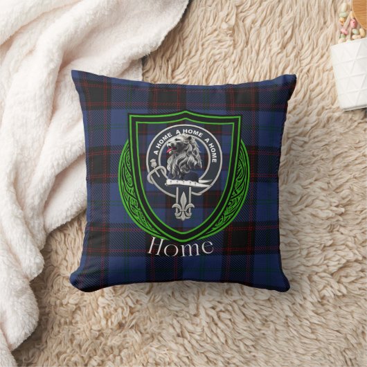 Home Scottish Clan Tartan & Crest クッション (ブランケット)
