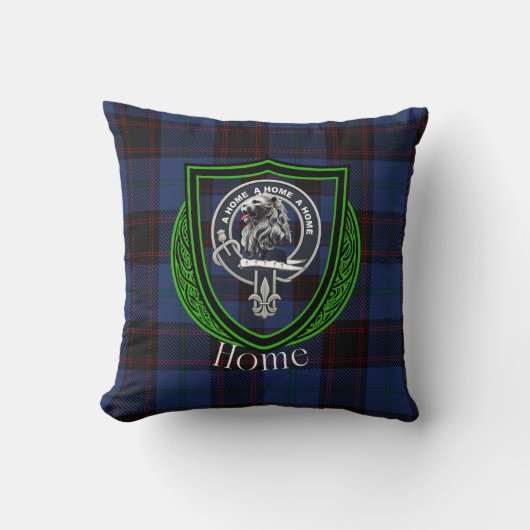 Home Scottish Clan Tartan & Crest クッション (正面)