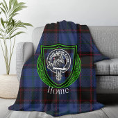 Home Scottish Clan Tartan Crest フリースブランケット