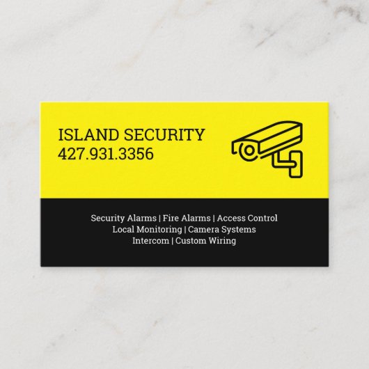 Home Security Company Business Card 名刺 (正面)