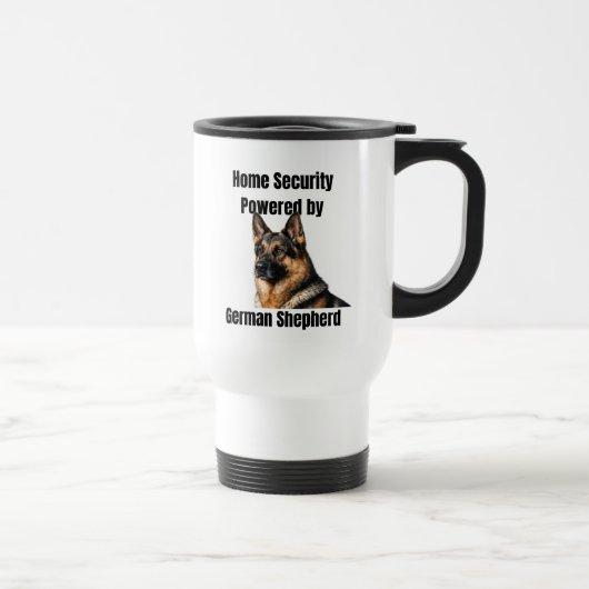 Home Security Powered by German Shepherd トラベルマグ (右)