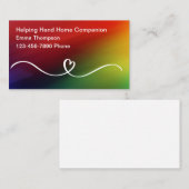 Home Senior Companion Business Contact Cards コーリングカード (正面/裏面)